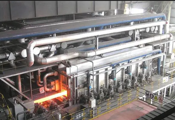 Push steel heating furnace